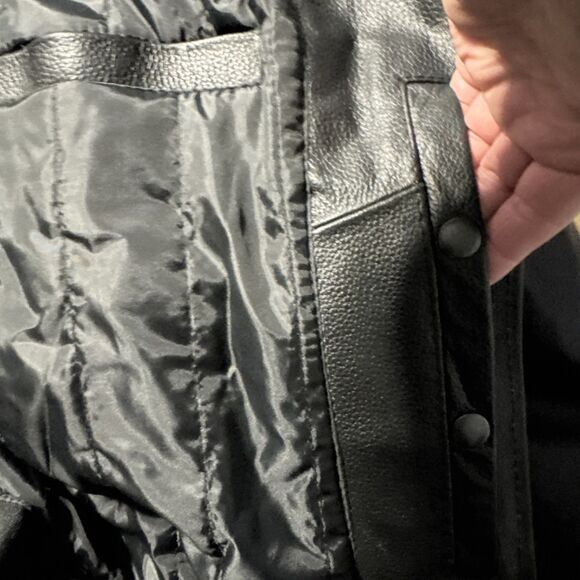 Viking Cycle Black leather Motorcycle Biker Jacket  Unisex’s 4XL Vintage Y2K - Picture 12 of 16